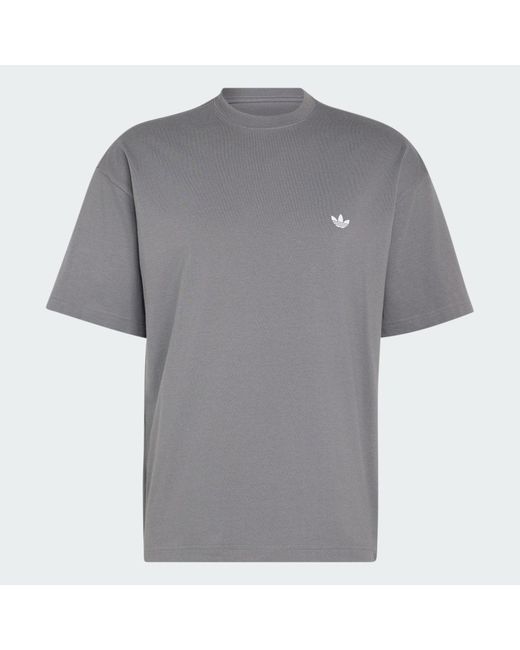 Adidas Gray Trefoil Essentials Spacer Loose T-Shirt for men