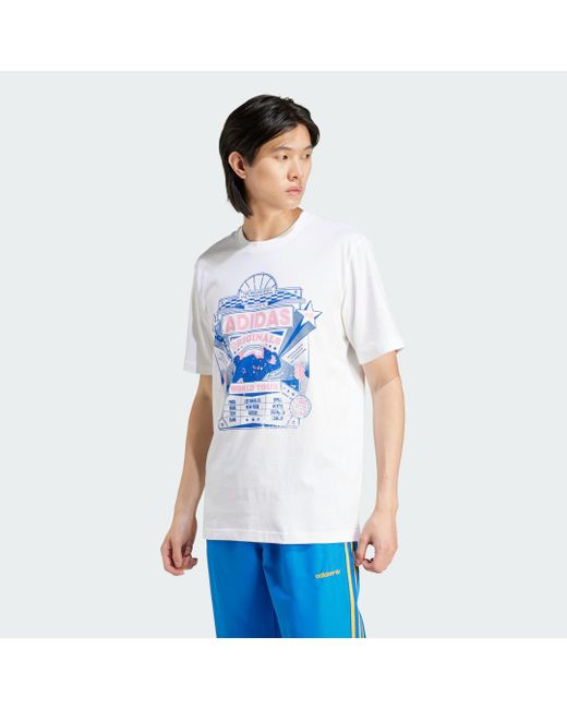 Adidas Blue Training Supply Street T-Shirt 4 for men