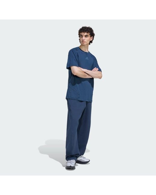 Adidas Blue Cutline Regular T-Shirt for men