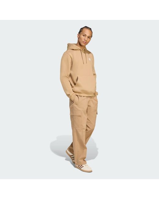 Sudadera Con Capucha Trefoil Essentials Adidas Originals de hombre de color Natural