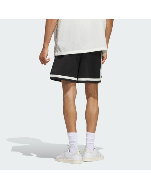 Adidas White Originals Basketball Shorts