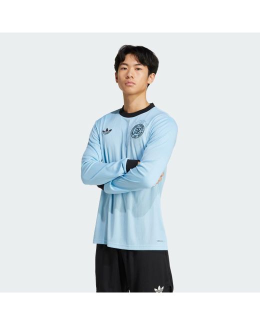 Camiseta Manga Larga Alemania Anniversary Adidas de hombre de color Blue