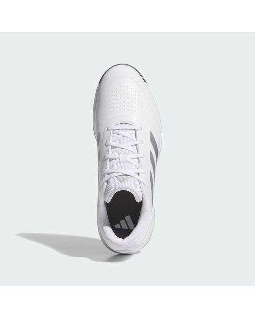 Adidas White Traxion Response Spikeless Golf Shoes for men