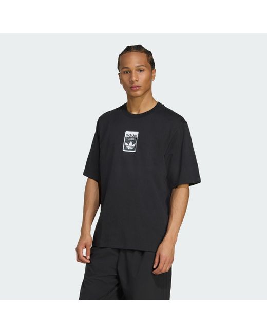 Camiseta Leo Oversized Adidas de hombre de color Black