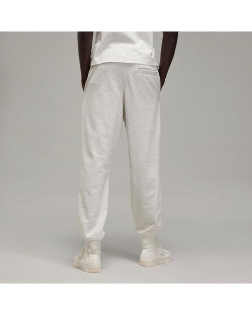 Adidas Gray Y-3 Cuffed French Terry Joggers for men
