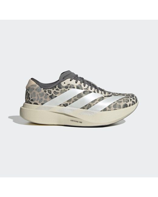 Adidas White Adizero Evo Sl Shoes