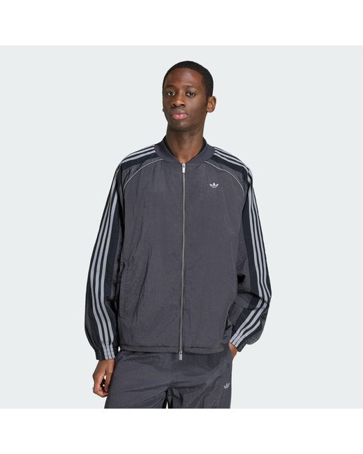 Adidas Originals Blue Sweatshirt Adidas Adilenium Season 5 Track Top for men