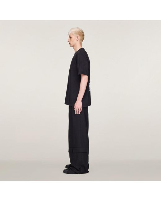 Adidas Black Y-3 Graphic Short Sleeve T-Shirt