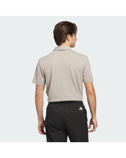 Adidas Gray Drive Heather Polo Shirt for men