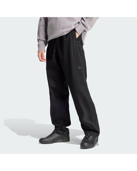 Track pants Premium Denim Firebird di Adidas in Black da Uomo