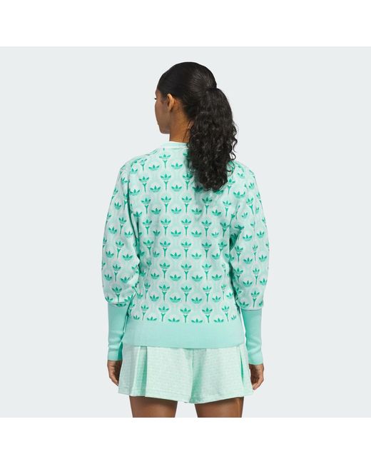Adidas Green Originals All Over Cardigan