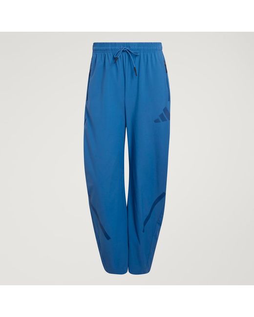 Adidas Blue Z.N.E. Woven Pant for men