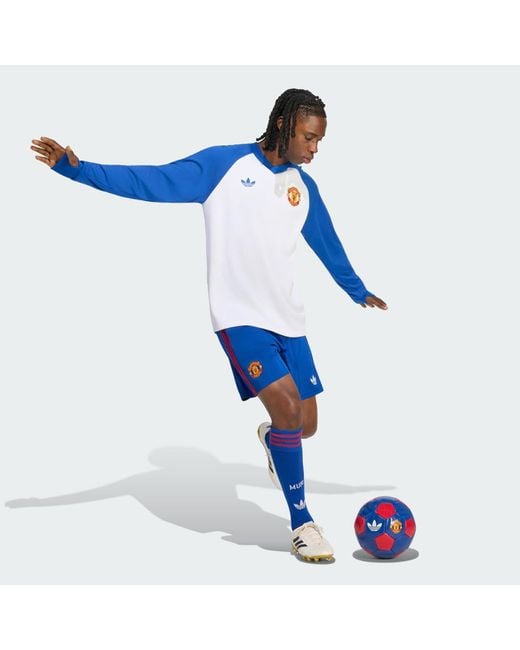 Adidas Blue Manchester United 26/27 Away Shorts for men