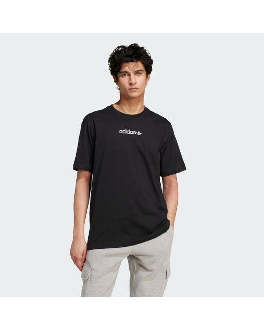Adidas Trefoil T-Shirt in het Black voor heren