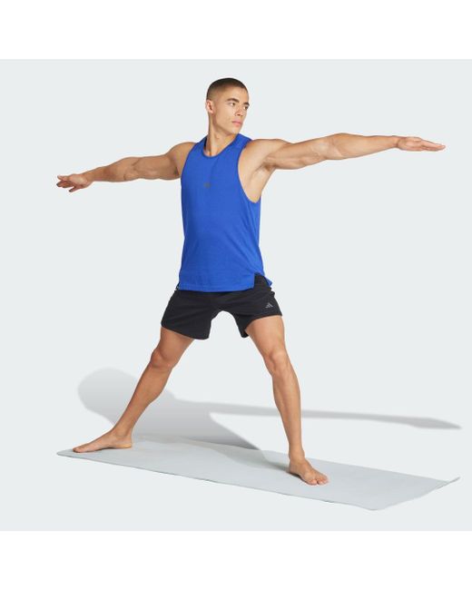 Adidas Blue Yoga Training Shorts for men