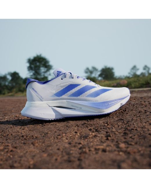 Adidas Blue Adizero Boston 12 Shoes