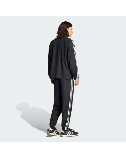 Adidas Black 3-Stripes Woven Tracksuit for men