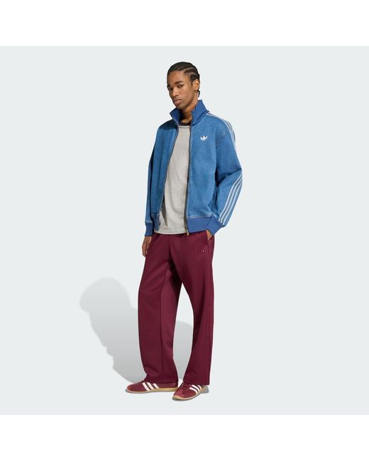 Adidas Red Sst Premium Track Tracksuit Bottoms for men