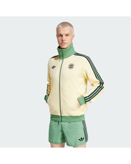 Adidas Green Fc Bayern Beckenbauer Track Top for men