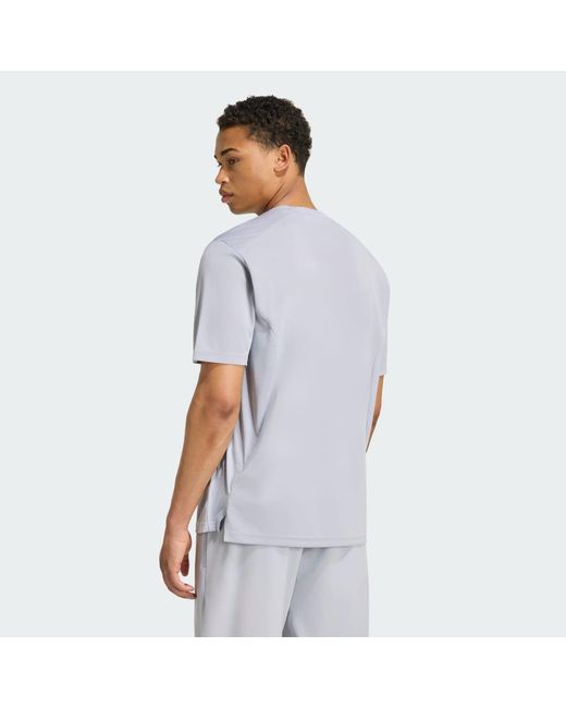 Adidas Blue Tech Apparel T-Shirt for men