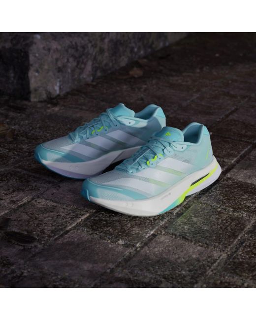 Adidas Green Adizero Boston 13 Shoes