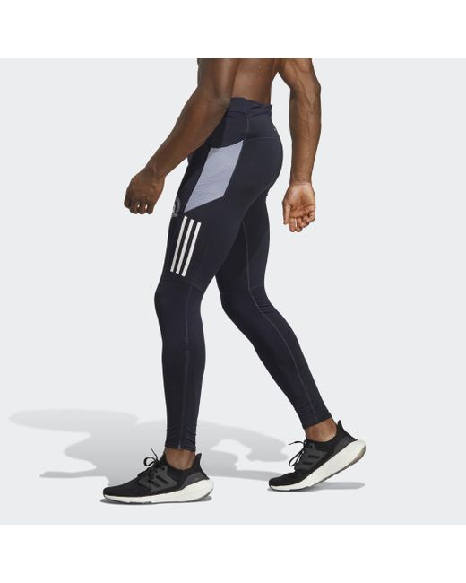 Adidas Black Boston Marathon 2023 Warm Running leggings for men