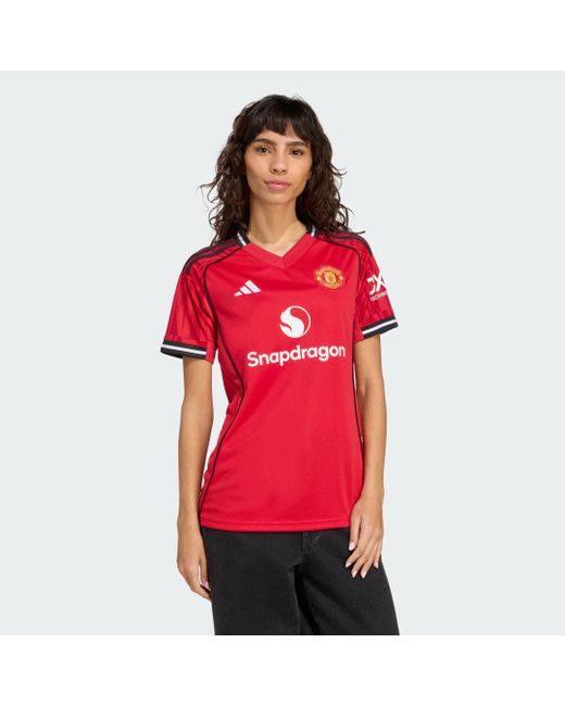 Maglia Manchester United 25/26 Home di Adidas Originals in Red