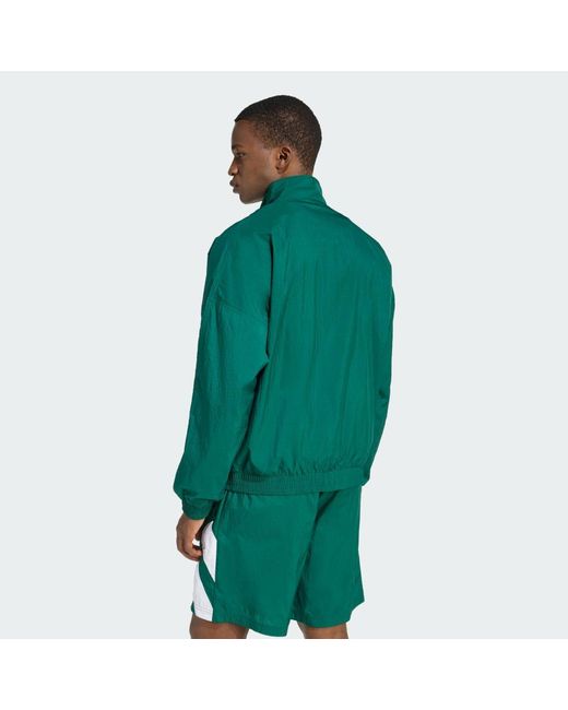Adidas Green Archive Blocked Track Top for men