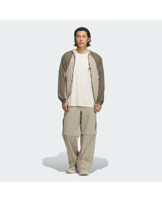 Adidas Green Multi Wind Resistant Jacket for men