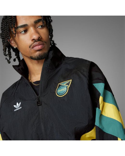 Adidas Gray Jamaica Originals Track Top for men