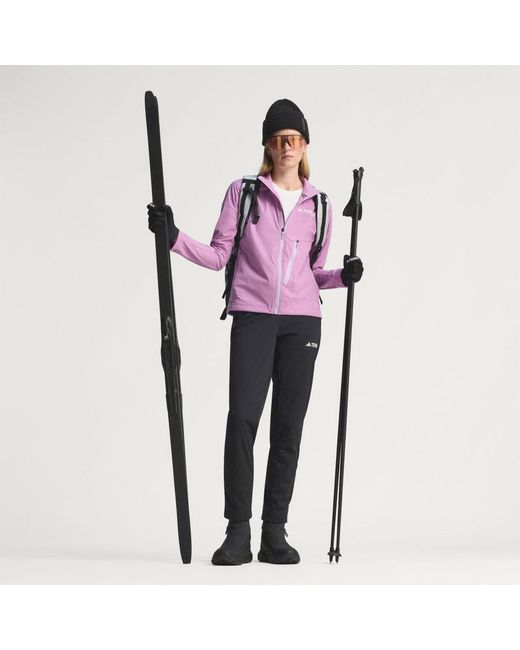 Adidas Purple Terrex Xperior Cross-Country Ski Softshell Jacket