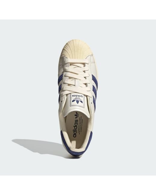 Adidas Blue Superstar Ii Shoes