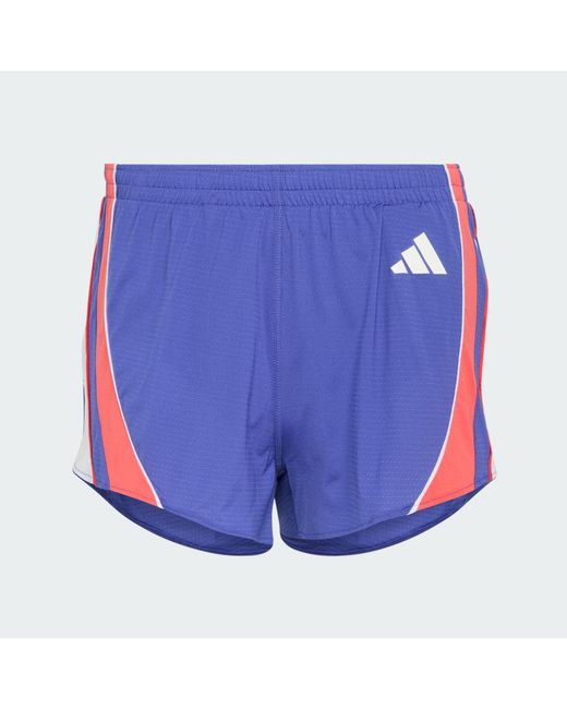 Adidas Blue Adizero Archive Running Shorts for men