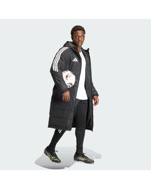 Adidas Black Tiro26 Long Coat for men