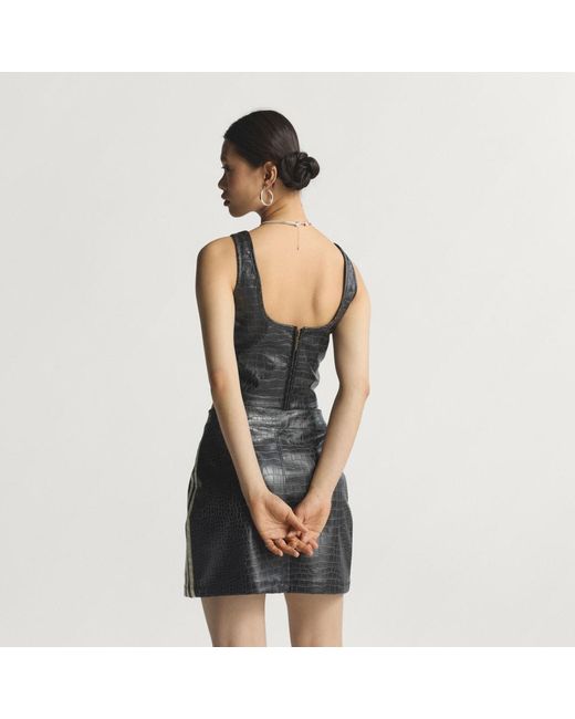 Adidas Blue Pleather Corset