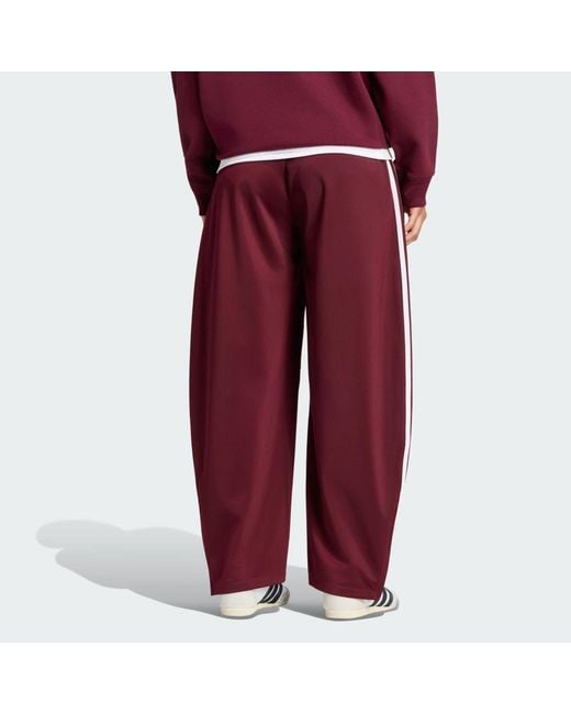 Adidas Red Firebird Barrel Tracksuit Bottoms