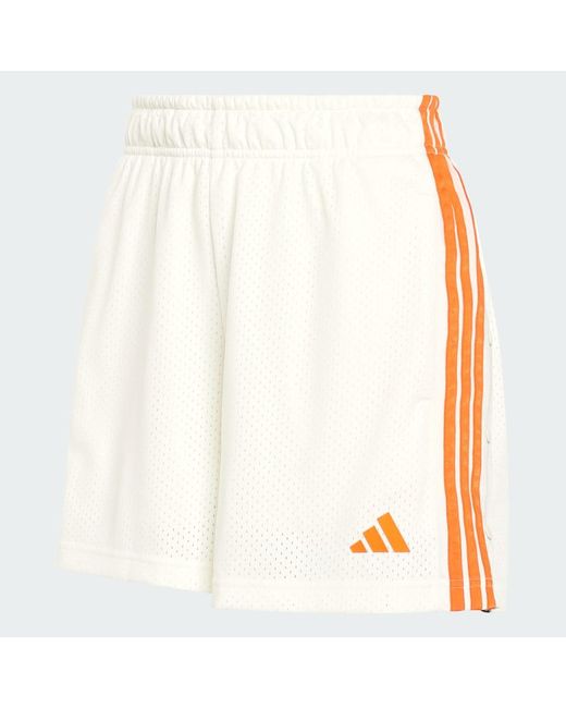 Adidas White Stadium Mesh Shorts