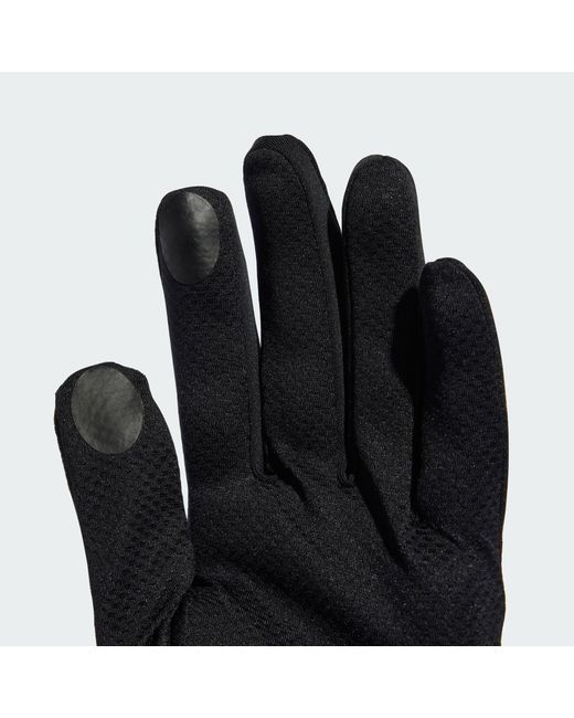 Adidas Black Running Climawarm Gloves