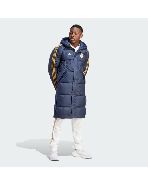 Abrigo de plumon Real Madrid DNA adidas de hombre de color Azul Lyst