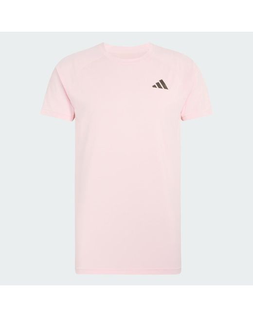 Adidas Pink Tennis Climacool+ Freelift T-Shirt Pro for men