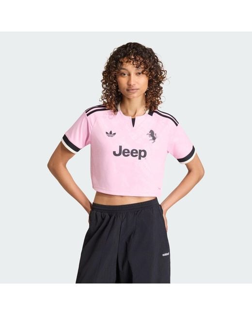 Adidas Pink Juventus 26/27 Away Cropped Jersey