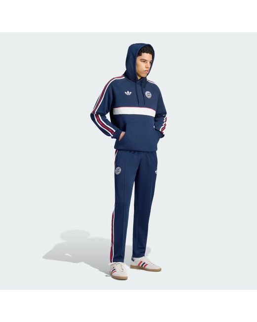 Adidas Blue Fc Bayern Muenchen Og Hoodie for men