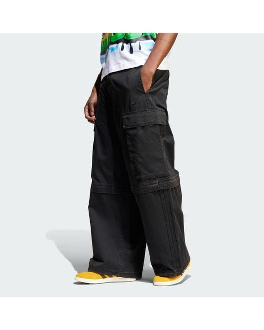 Adidas Black Adilenium Season 3 Cargo Pants for men