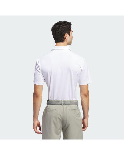 Adidas White Ultimate365 Solid Polo Shirt for men