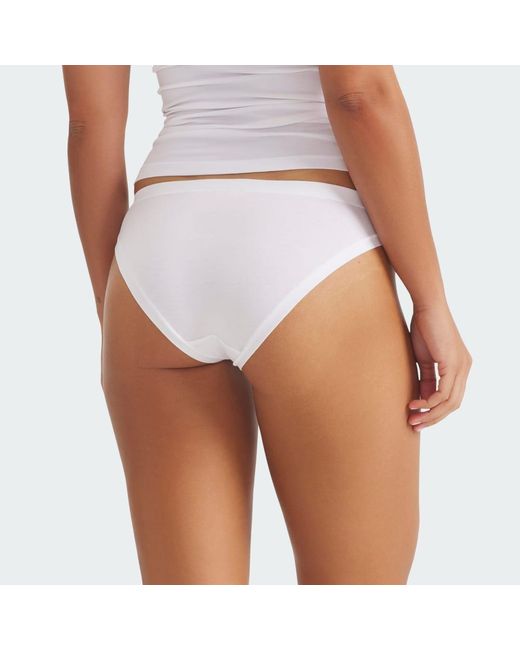 Adidas White Active Modal Comfort Bikini Underwear