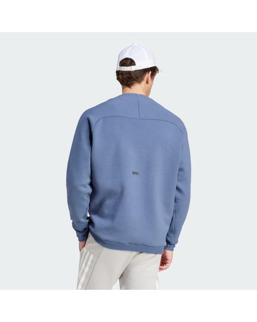 Adidas Blue Z.n.e. Premium Sweatshirt for men