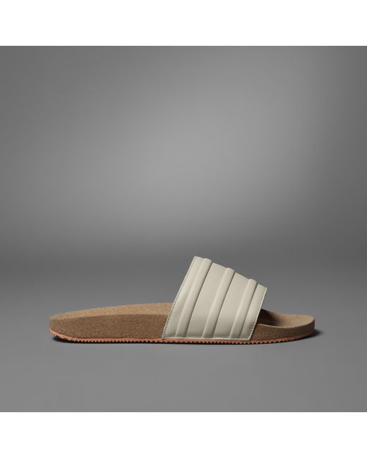 Adidas Gray Island Club Adilette Premium Slides
