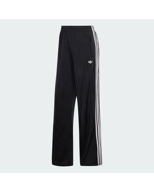 Adidas Black Pinstripe Firebird Loose Trackpant