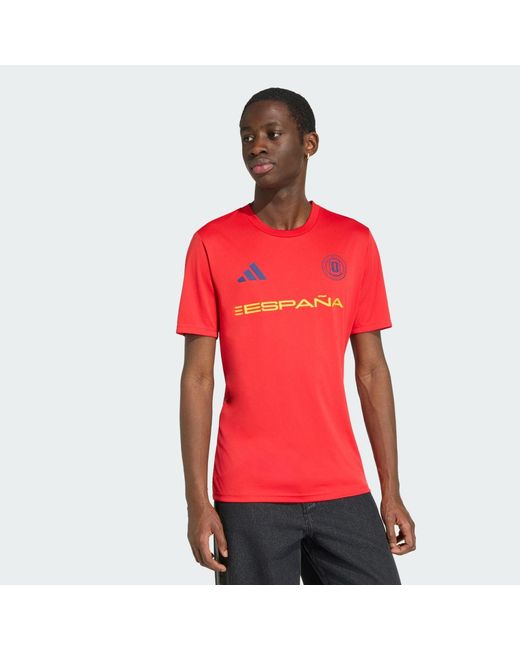 Adidas Red Fifa World Cup 26 Spain Jersey for men