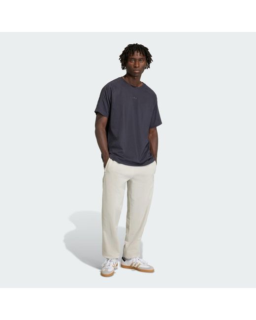 Adidas Blue Lifestyle Premium Essentials Tee Kd3911 for men